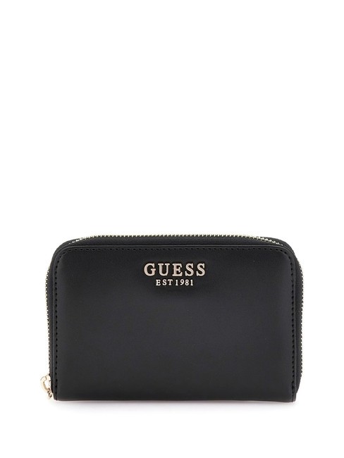 GUESS LAUREL  Portafoglio Medio, Zip Around NERO - Portafogli Donna