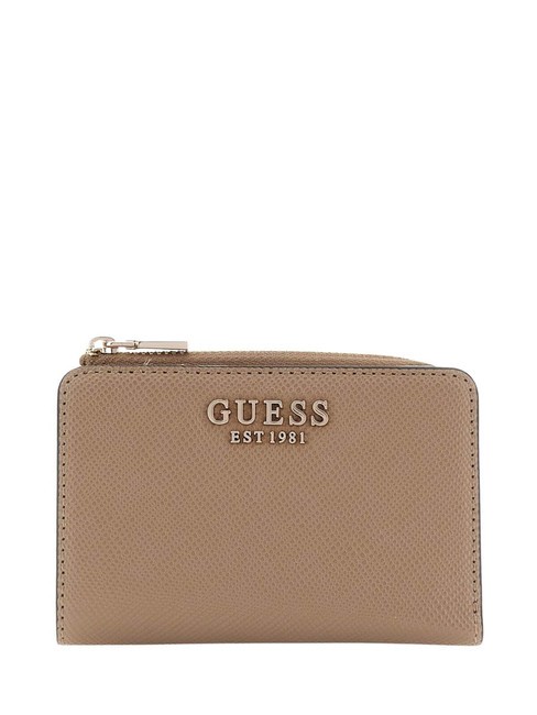 GUESS LAUREL Saffiano Portafoglio  dark taupe - Portafogli Donna