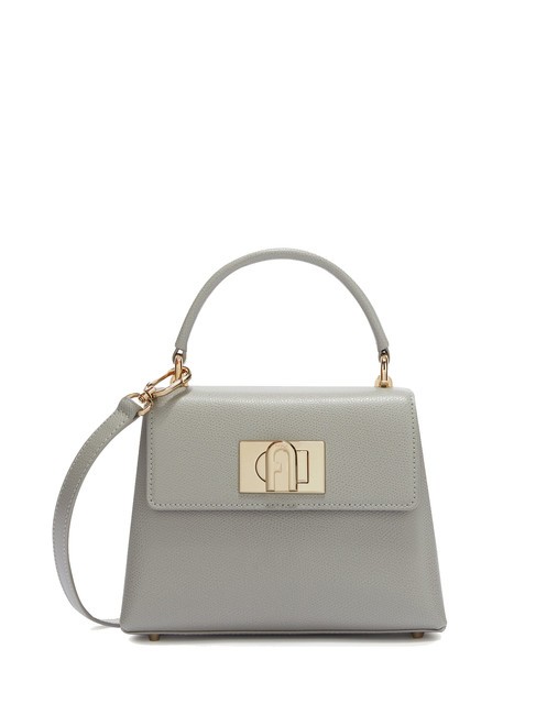 FURLA 1927 Mini bag a mano, con tracolla, in pelle cenere - Borse Donna