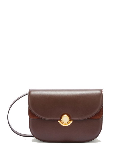 FURLA SFERA Borsa in pelle con flap a tracolla cioccolato - Borse Donna