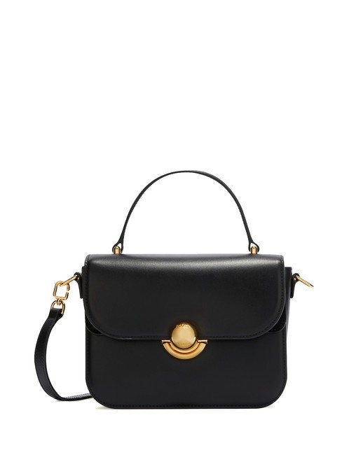 FURLA SFERA Borsa cartelletta in pelle con tracolla Nero - Borse Donna