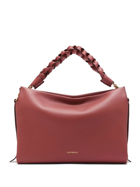 COCCINELLE BOHEME Borsa a mano, con tracolla, in pelle brandy/gren.red - Borse Donna