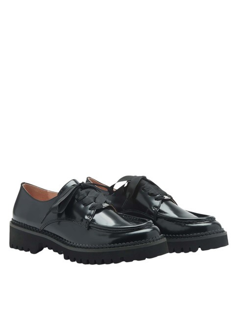 COCCINELLE LORD SHINY Scarpe oxford in pelle lucida Nero - Scarpe Donna