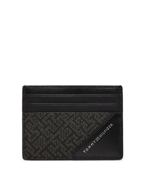 TOMMY HILFIGER MONOGRAM BUSINESS  Portacard in pelle black - Portafogli Uomo