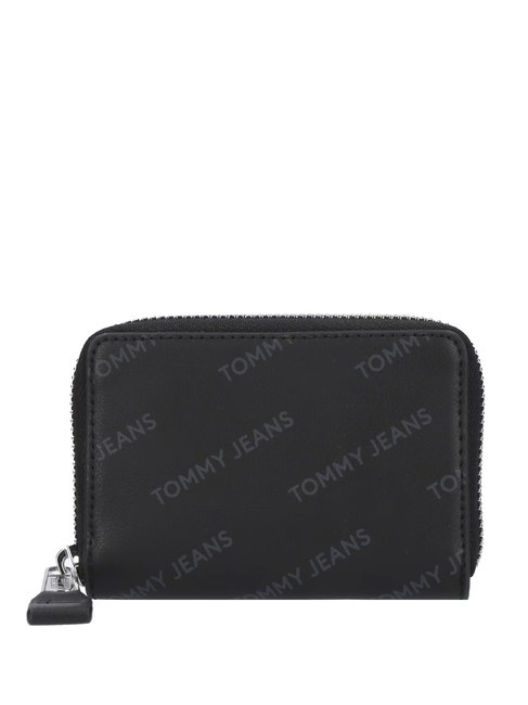 TOMMY HILFIGER TOMMY JEANS ESS MUST  Portafoglio zip around black allover - Portafogli Donna