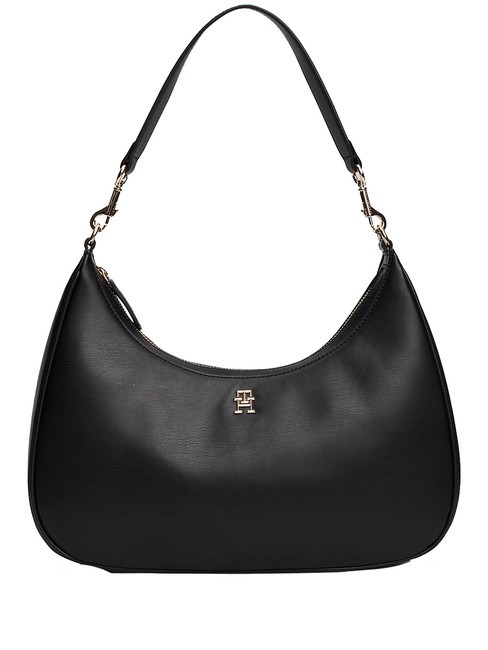 TOMMY HILFIGER REFINED Borsa hobo a spalla black - Borse Donna