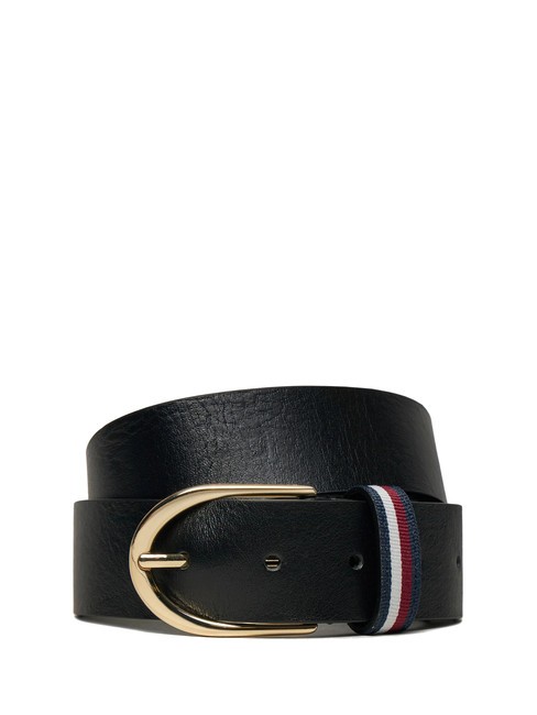 TOMMY HILFIGER CORPORATE Cintura in pelle black - Cinture