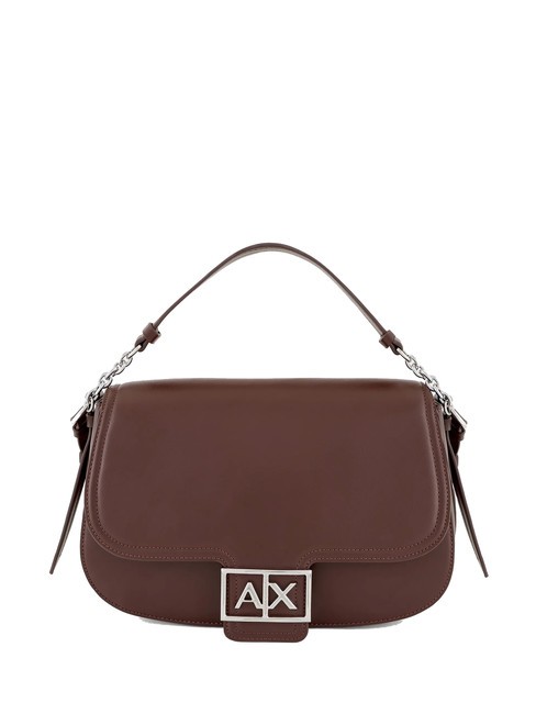 ARMANI EXCHANGE A|X BUCKLE Borsa saddle a tracolla liquor - Borse Donna