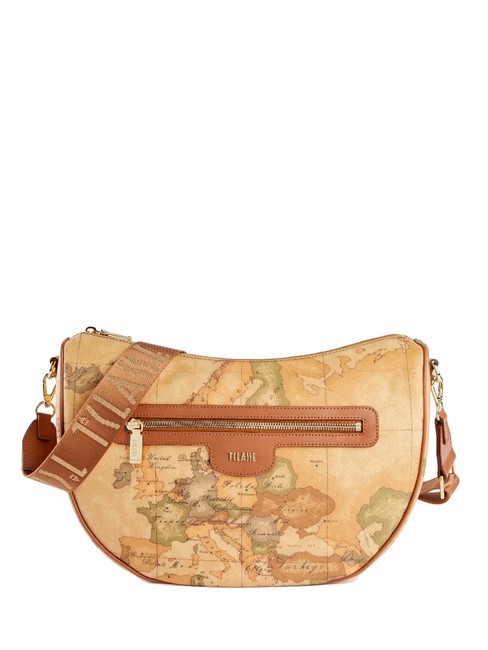 ALVIERO MARTINI PRIMA CLASSE GEO CLASSIC Borsa mezzaluna a tracolla NATURALE - Borse Donna