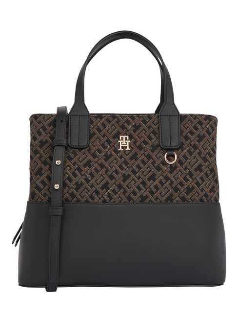 TOMMY HILFIGER JACQUARD  Borsa a mano, con tracolla black - Borse Donna