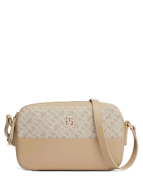 TOMMY HILFIGER JACQUARD  Mini Bag a tracolla beige - Borse Donna