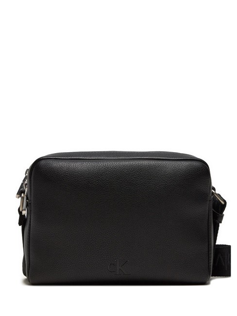 CALVIN KLEIN CK JEANS OVER WEBBING  Mini Bag a tracolla pvh black - Borse Donna