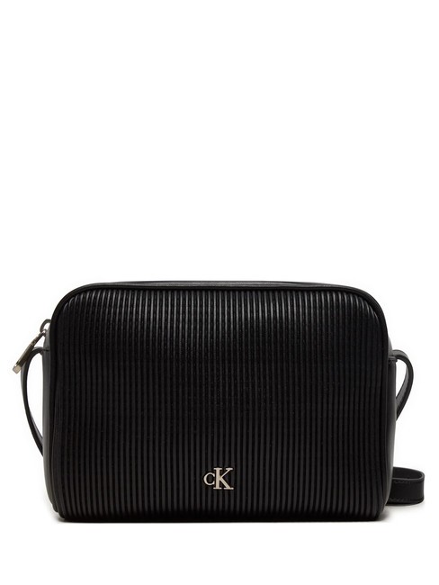 CALVIN KLEIN CK JEANS RIB PU  Mini Camera Bag a tracolla pvh black - Borse Donna