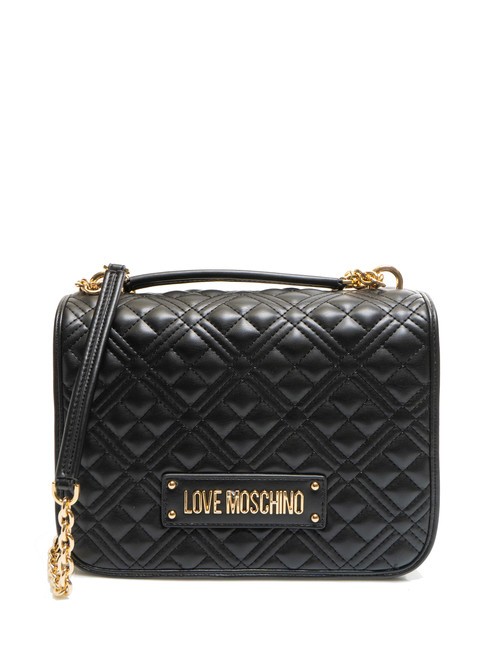 LOVE MOSCHINO QUILTED Borsa trapuntata convertible Nero - Borse Donna