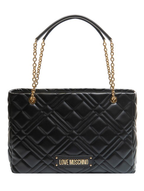 LOVE MOSCHINO QUILTED Shopping Borsa a spalla Nero - Borse Donna