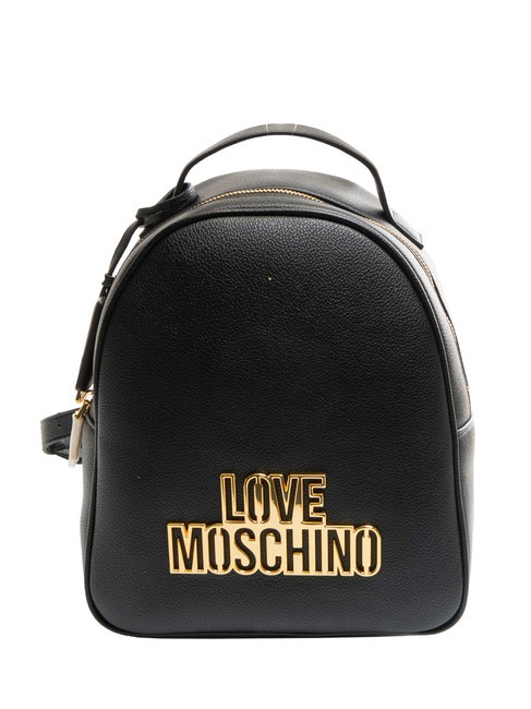 LOVE MOSCHINO GOLD LOGO Zainetto Nero - Borse Donna