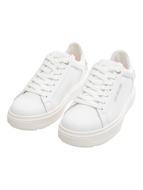 LOVE MOSCHINO BOLD 40  Sneakers in pelle bianco - Scarpe Donna