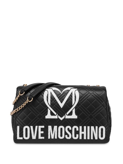 LOVE MOSCHINO LOGO QUILT Borsa a spalla ne/offw - Borse Donna