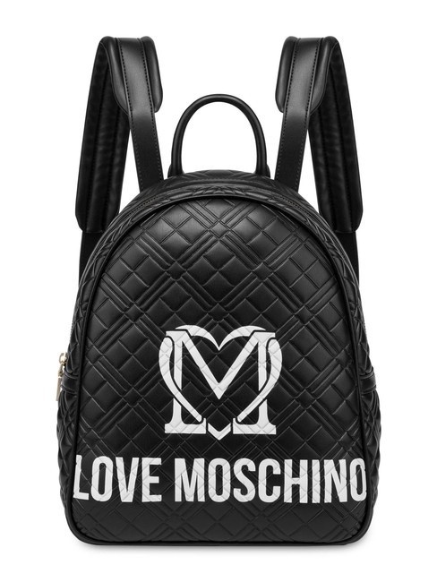 LOVE MOSCHINO LOGO QUILT Zaino ne/offw - Borse Donna