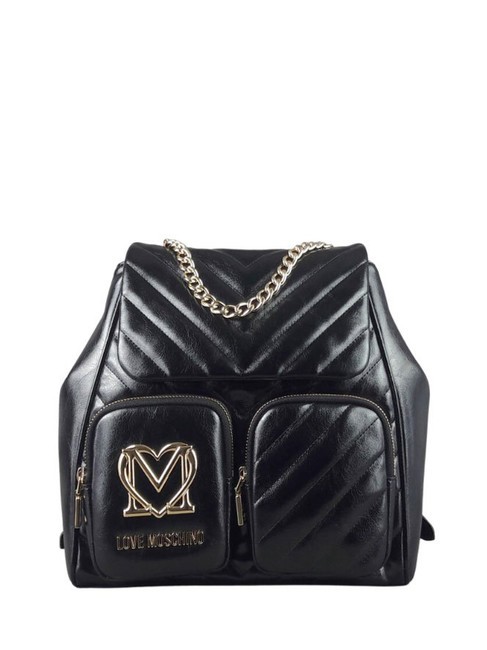 LOVE MOSCHINO CITY POCKETS Zaino trapuntato Nero - Borse Donna