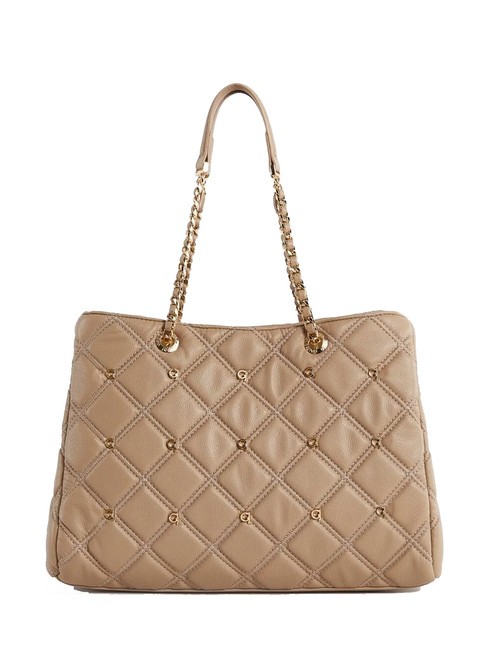 GAUDÌ CLELIA Borsa shopper manici catena sand - Borse Donna