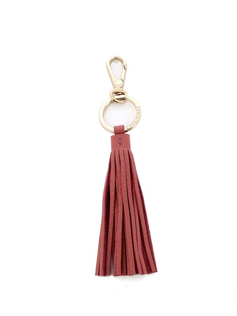 COCCINELLE TASSEL  Portachiavi con charm in pelle camelia - Portachiavi