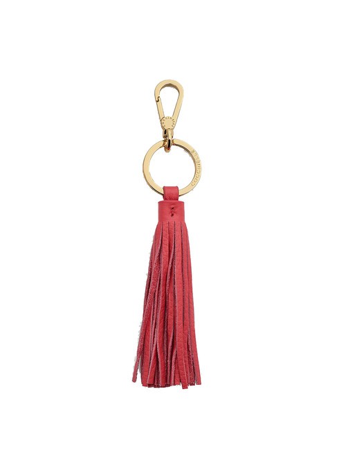 COCCINELLE TASSEL  Portachiavi con charm in pelle cranberry - Portachiavi