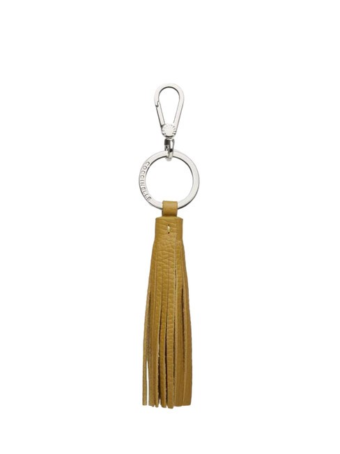 COCCINELLE TASSEL  Portachiavi con charm in pelle citronella - Portachiavi