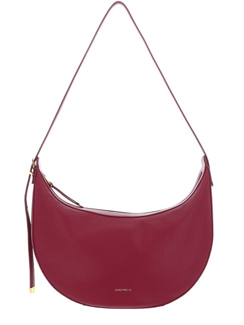 COCCINELLE GLEEN Borsa a spalla, in pelle garnet red - Borse Donna