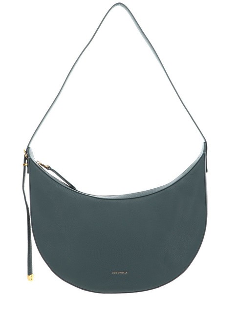 COCCINELLE GLEEN Borsa a spalla, in pelle kale green - Borse Donna