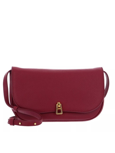 COCCINELLE MAGIE Borsa piccola pelle martellata garnet red - Borse Donna