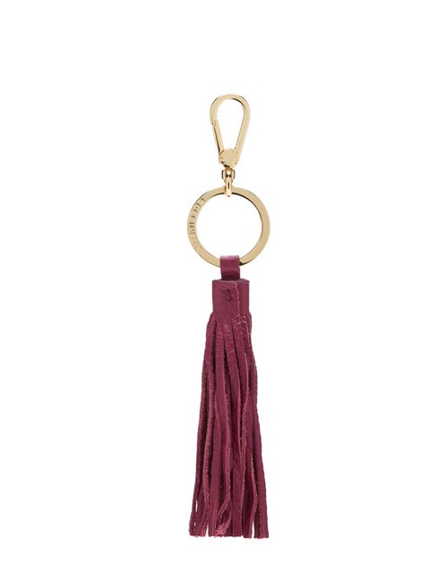 COCCINELLE TASSEL  Portachiavi con charm in pelle garnet red - Portachiavi