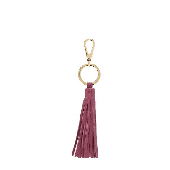 COCCINELLE TASSEL  Portachiavi con charm in pelle pulp pink - Portachiavi