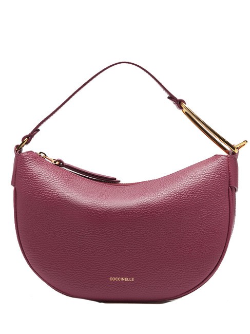 COCCINELLE PRISCILLA Sacca con tracolla, in pelle garnet red - Borse Donna