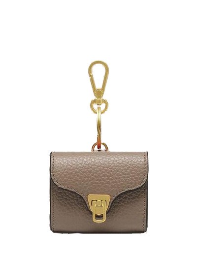 COCCINELLE BEAT SOFT Porta cuffiette in pelle warm taupe - Accessori per borse