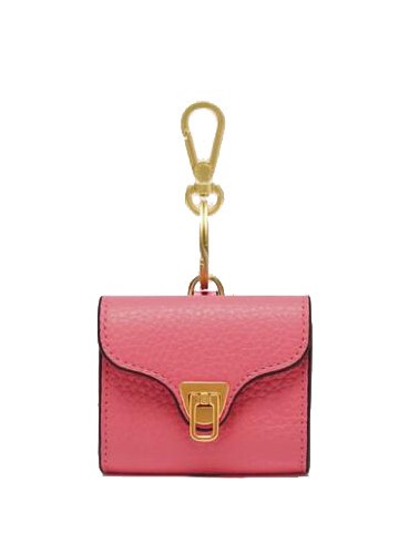 COCCINELLE BEAT SOFT Porta cuffiette in pelle hyper pink - Accessori per borse