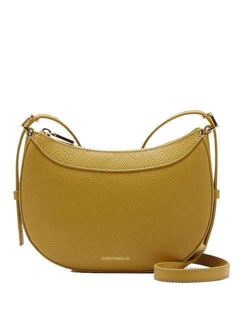 COCCINELLE WHISPER  Mini Bag a tracolla, in pelle citronella - Borse Donna