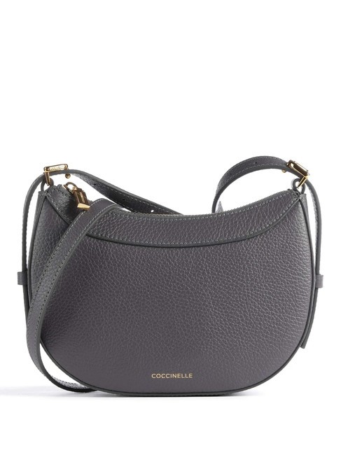 COCCINELLE WHISPER  Mini Bag a tracolla, in pelle ardesia - Borse Donna