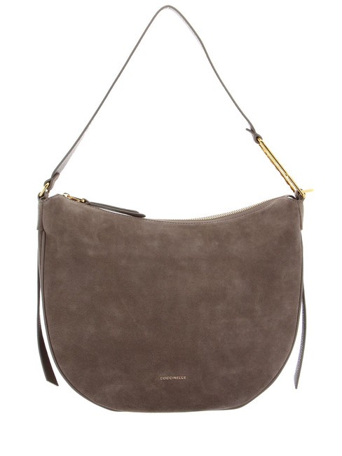 COCCINELLE PRISCILLA SUEDE Borsa a spalla, in pelle warm taupe - Borse Donna