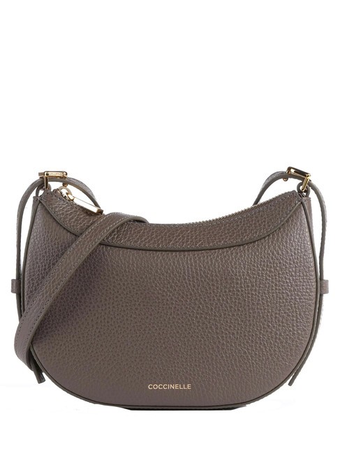 COCCINELLE WHISPER  Mini Bag a tracolla, in pelle coffee - Borse Donna