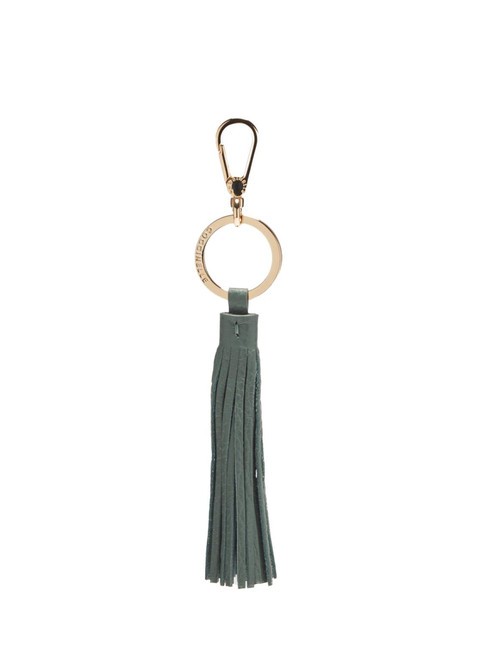 COCCINELLE TASSEL  Portachiavi con charm in pelle kale green - Portachiavi