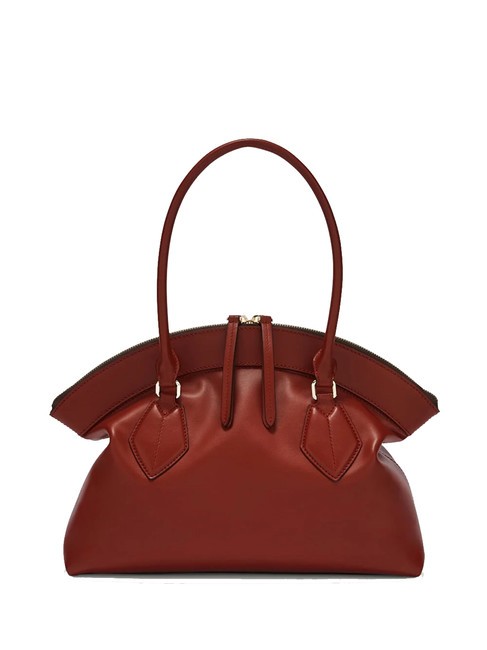 FURLA ERICA Borsa in pelle a spalla rosso mattone - Borse Donna