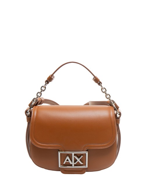 ARMANI EXCHANGE A|X BUCKLE Borsa mini roundend con tracolla whisky - Borse Donna