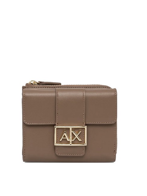 ARMANI EXCHANGE A|X BUCKLE Portafoglio mini con patta e zip dark pisco - Portafogli Donna