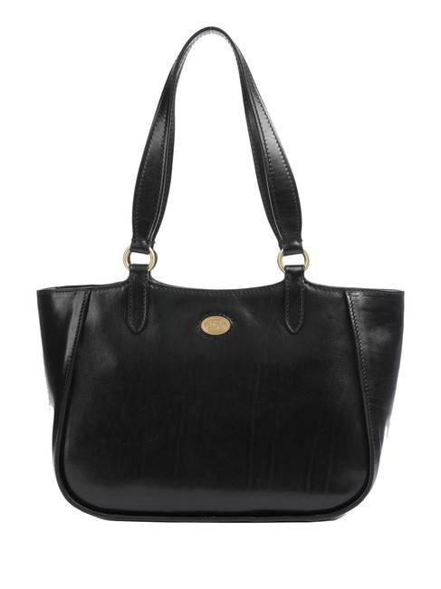 THE BRIDGE DORA Borsa shopper in pelle Nero Oro - Borse Donna