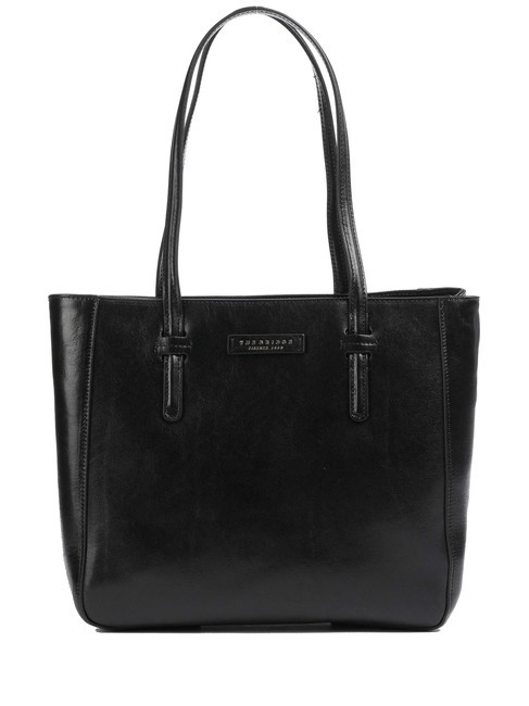 THE BRIDGE DIANA  Shopper a spalla, in pelle Nero Oro - Borse Donna