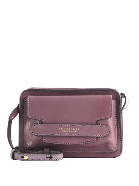 THE BRIDGE LUCREZIA Camera case in pelle malva abb.oro - Borse Donna