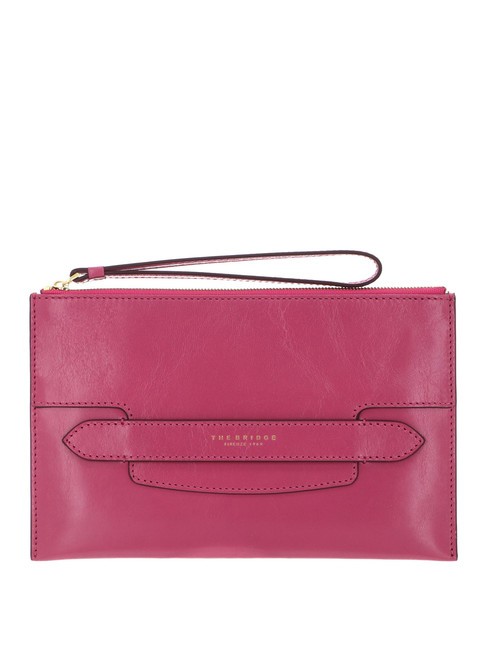 THE BRIDGE LUCREZIA Pochette in pelle lipstick abb. oro - Borse Donna