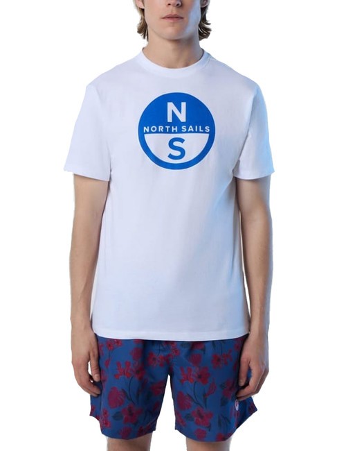 NORTH SAILS BASIC T-shirt in cotone stampa logo white - T-shirt Uomo