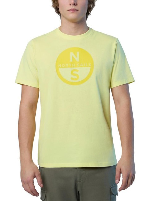 NORTH SAILS BASIC T-shirt in cotone stampa logo limelight - T-shirt Uomo